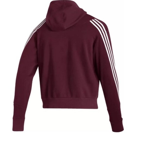 Adidas Maroon Football Hoodie - Picture 3 of 3